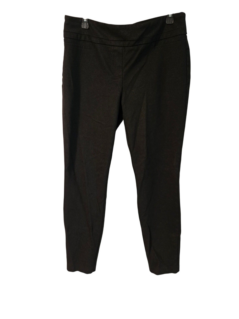 Slim Ankle Ponte Pants - Black